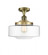 Bridgeton - 1 Light - 12 inch - Antique Brass - Semi-Flush Mount (3442|517-1CH-AB-G692-12)