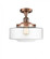 Bridgeton - 1 Light - 12 inch - Antique Copper - Semi-Flush Mount (3442|517-1CH-AC-G692-12-LED)