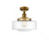 Bridgeton - 1 Light - 12 inch - Brushed Brass - Semi-Flush Mount (3442|517-1CH-BB-G692-12)