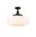 Bridgeton - 1 Light - 16 inch - Matte Black - Semi-Flush Mount (3442|517-1CH-BK-G691-16-LED)