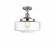 Bridgeton - 1 Light - 12 inch - Polished Chrome - Semi-Flush Mount (3442|517-1CH-PC-G692-12-LED)