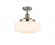 Bridgeton - 1 Light - 12 inch - Polished Nickel - Semi-Flush Mount (3442|517-1CH-PN-G691-12-LED)
