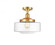 Bridgeton - 1 Light - 12 inch - Satin Gold - Semi-Flush Mount (3442|517-1CH-SG-G692-12)