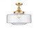 Bridgeton - 1 Light - 16 inch - Satin Gold - Semi-Flush Mount (3442|517-1CH-SG-G694-16)