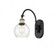 Athens - 1 Light - 6 inch - Black Antique Brass - Adjustable Swing Arm (3442|518-1W-BAB-G122-6)