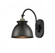Adirondack - 1 Light - 8 inch - Black Antique Brass - Adjustable Swing Arm (3442|518-1W-BAB-M14-BK-LED)