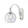 Athens - 1 Light - 8 inch - White Polished Chrome - Adjustable Swing Arm (3442|518-1W-WPC-G124-8-LED)