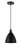 Bristol - 1 Light - 8 inch - Matte Black - Cord hung - Mini Pendant (3442|616-1P-BK-MBD-75-BK-LED)