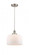 Bell - 1 Light - 12 inch - Brushed Satin Nickel - Cord hung - Mini Pendant (3442|616-1PH-SN-G71-L)