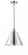 Berkshire - 1 Light - 12 inch - Polished Chrome - Cord hung - Mini Pendant (3442|616-1P-PC-MBC-12-PC)