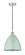 Plymouth - 1 Light - 12 inch - Polished Nickel - Cord hung - Mini Pendant (3442|616-1P-PN-MBD-12-SF)