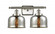 Bell - 2 Light - 18 inch - Brushed Satin Nickel - Bath Vanity Light (3442|916-2W-SN-G78-LED)
