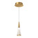 Malabar 3-in Brushed Gold LED Pendant (461|402401BG-LED)