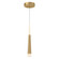 Ultra 2-in Brushed Gold Dimmable LED Pendant (461|402501BG-LED)