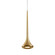 Bach 5-in Brushed Gold LED Pendant (461|402601BG-LED)