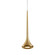 Bach 5-in Brushed Gold Dimmable LED Pendant (461|402601BG-LED)