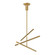 Vega 45-in Brushed Gold Dimmable LED Chandelier (461|CH10345-BG)