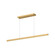 Vega 45-in Brushed Gold Dimmable LED Linear Pendant (461|LP10345-BG)
