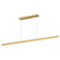 Vega 56-in Brushed Gold Dimmable LED Linear Pendant (461|LP10356-BG)