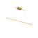 Vega Minor 48-in Brushed Gold LED Linear Pendant (461|LP18248-BG)