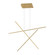 Vega Minor 3 Head Brushed Gold Dimmable LED Multi Pendant (461|MP18203-BG)