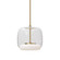 Enkel 10-in Clear/Brushed Gold LED Pendant (461|PD70610-CL/BG)