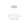 Cerchio 24-in White 2-Tier Dimmable LED Downlight Chandelier (461|CH87224-WH)