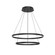 Cerchio 32-in Black LED Chandeliers (461|CH87232-BK)