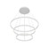 Cerchio 32-in White 3-Tier Dimmable LED Downlight Chandelier (461|CH87332-WH)