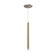 Elixir 15-in Brushed Gold Dimmable LED Pendant (461|PD15415-BG)