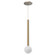 Elixir 18-in Brushed Gold Dimmable LED Pendant (461|PD15518-BG)