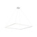 Piazza 60-in White LED Pendant (461|PD88160-WH)