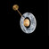 CYMBAL 14IN MINI PENDANT 3000K (3612|PD-62114-AB)