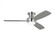 Ikon 52'' Dimmable Integrated LED Indoor Brushed Steel Hugger Ceiling Fan with Light Kit (6|3IKR52BSD)