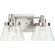 Hinton Collection Two-Light Brushed Nickel Clear Seeded Glass Farmhouse Bath Vanity Light (149|P300349-009)