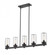 5 Light Outdoor Linear Chandelier (276|588-5L-BK)