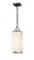 1 Light Outdoor Chain Mount Ceiling Fixture (276|593CHM-BK)