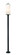 3 Light Outdoor Post Mounted Fixture (276|593PHBR-567P-BK)