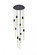 Weston 9 lights pendant in black (758|2067D24BK)