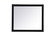 Aqua vanity mirror 42x36 inch in black (758|VM24236BK)