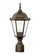 Bakersville traditional 1-light outdoor exterior post lantern in antique bronze finish with clear be (38|82938-71)