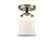 Canton - 1 Light - 5 inch - Black Antique Brass - Semi-Flush Mount (3442|284-1C-BAB-G181S-LED)