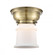 Canton - 1 Light - 6 inch - Antique Brass - Flush Mount (3442|623-1F-AB-G181S-LED)