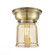 Bell - 1 Light - 6 inch - Antique Brass - Flush Mount (3442|623-1F-AB-G58-LED)