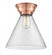 Cone - 1 Light - 12 inch - Antique Copper - Flush Mount (3442|623-1F-AC-G44-L)