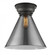Cone - 1 Light - 12 inch - Matte Black - Flush Mount (3442|623-1F-BK-G43-L-LED)