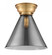 Cone - 1 Light - 12 inch - Brushed Brass - Flush Mount (3442|623-1F-BB-G43-L-LED)