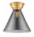 Cone - 1 Light - 12 inch - Satin Gold - Flush Mount (3442|623-1F-SG-G43-L)