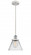 Cone - 1 Light - 8 inch - White Polished Chrome - Cord hung - Mini Pendant (3442|916-1P-WPC-G42-LED)