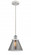Cone - 1 Light - 8 inch - White Polished Chrome - Cord hung - Mini Pendant (3442|916-1P-WPC-G43-LED)